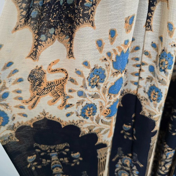 Free People Womens Coastal Vacation Feeling Groovy A-Line Floral Dress Sz M Boho - Picture 12 of 13